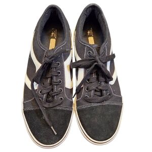 Athletic Works Men's Suede Black and White Sneakers Size 9